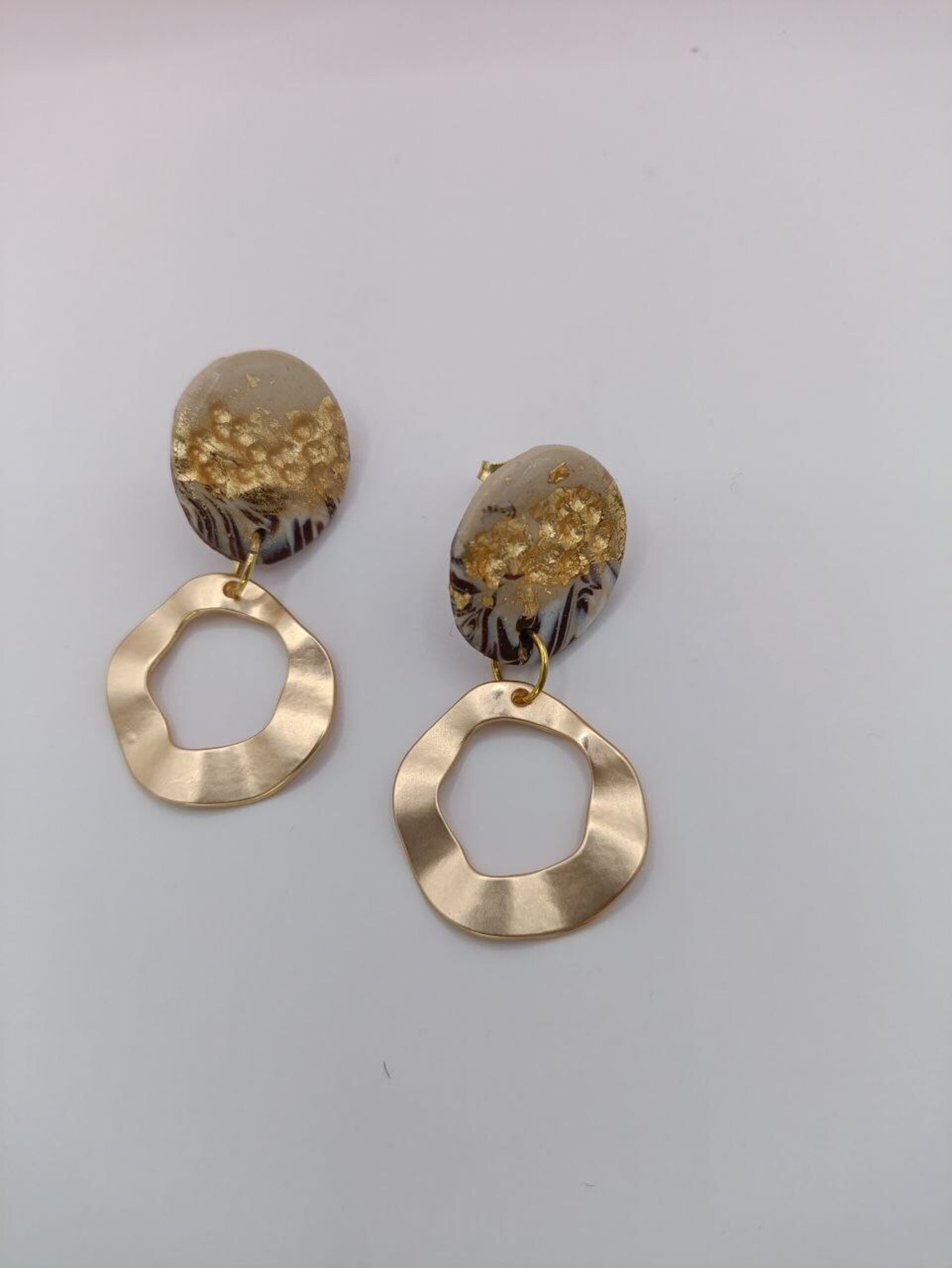 Pendientes de arcilla polimerica Circulo terrenal - 4
