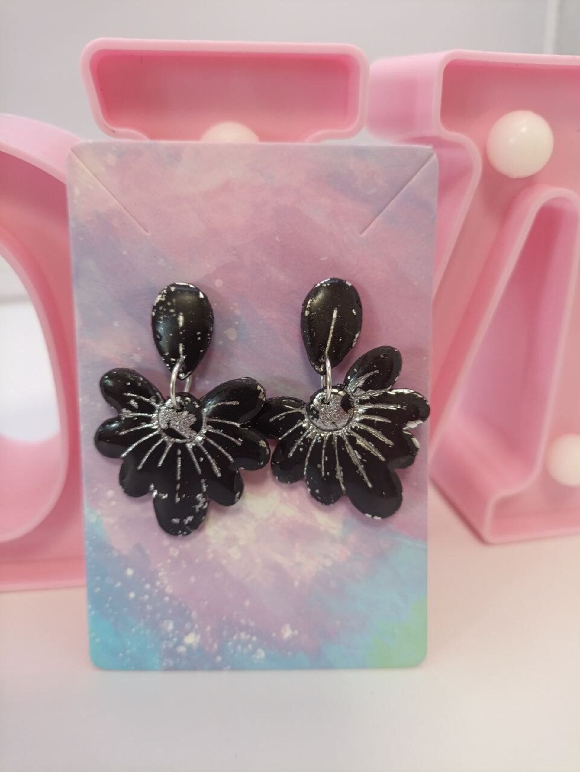 Pendientes de acero y arcilla Margarita Glam - 6