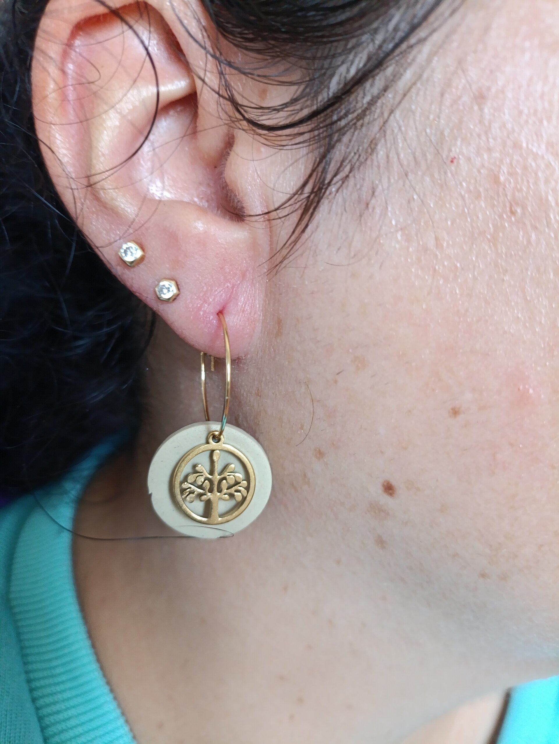 Pendientes aro Arbol de la vida - 2