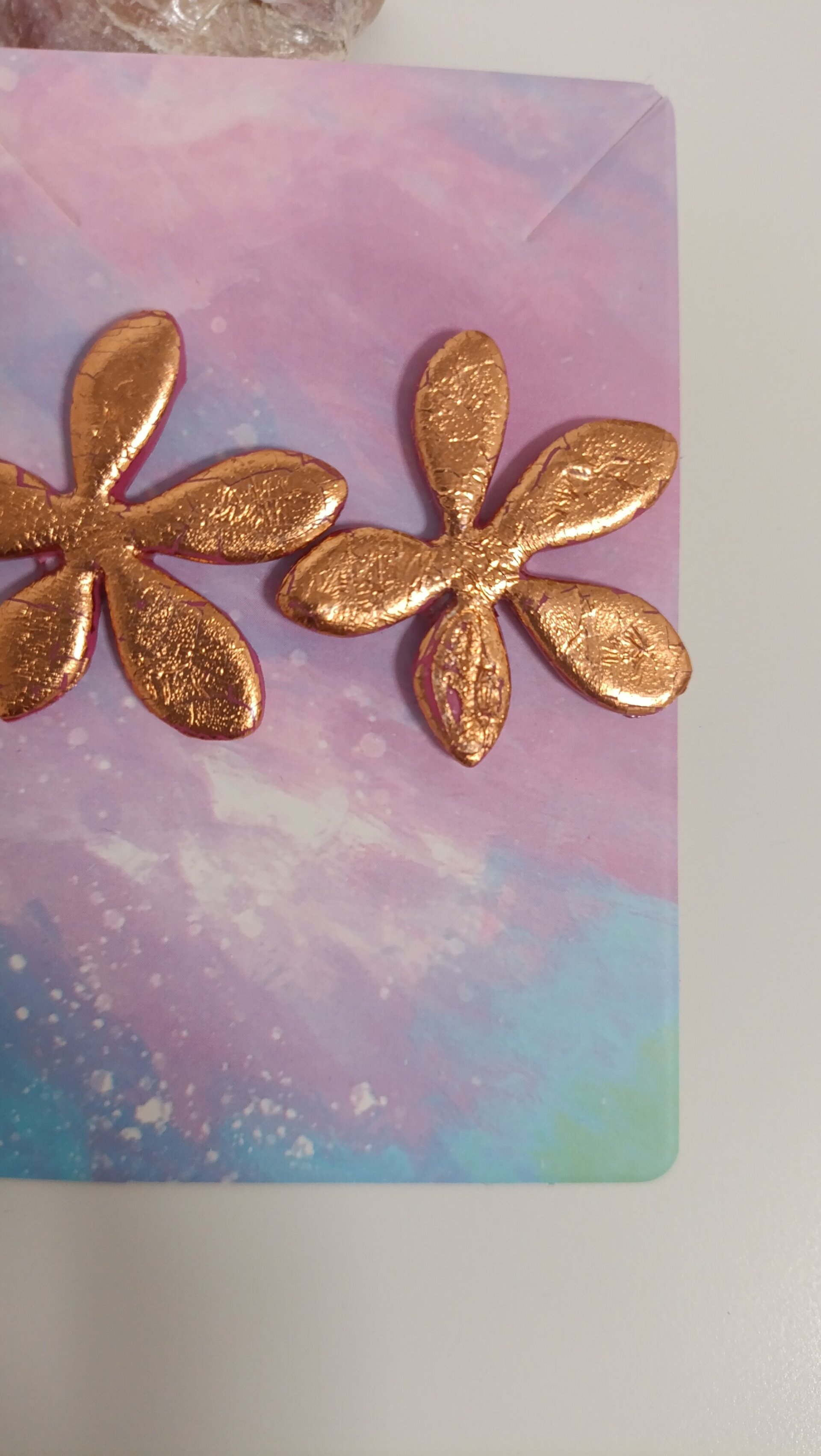 Pendientes Flor Rose Gold - 2