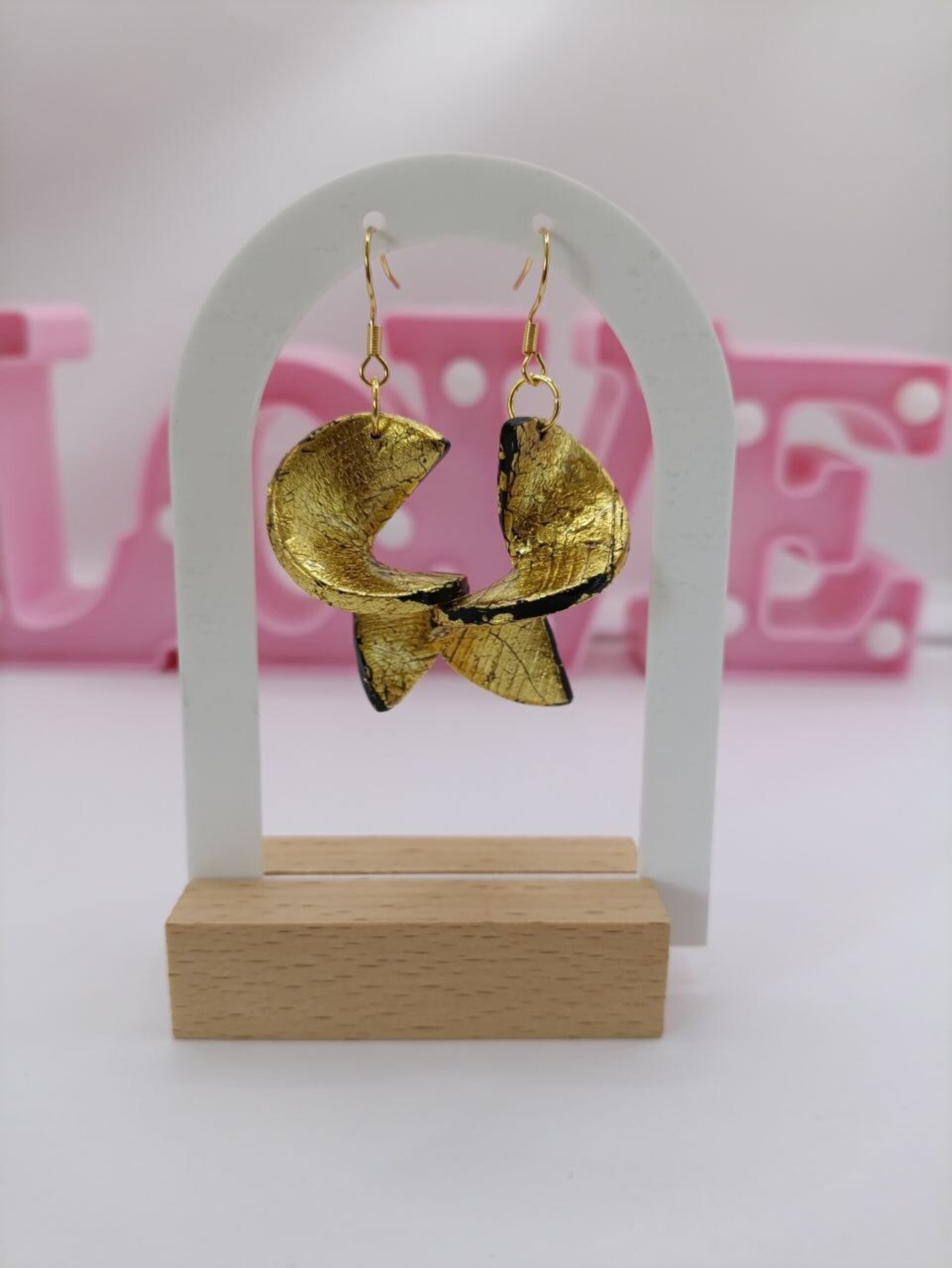 Pendientes de fiesta hechos a mano - 4