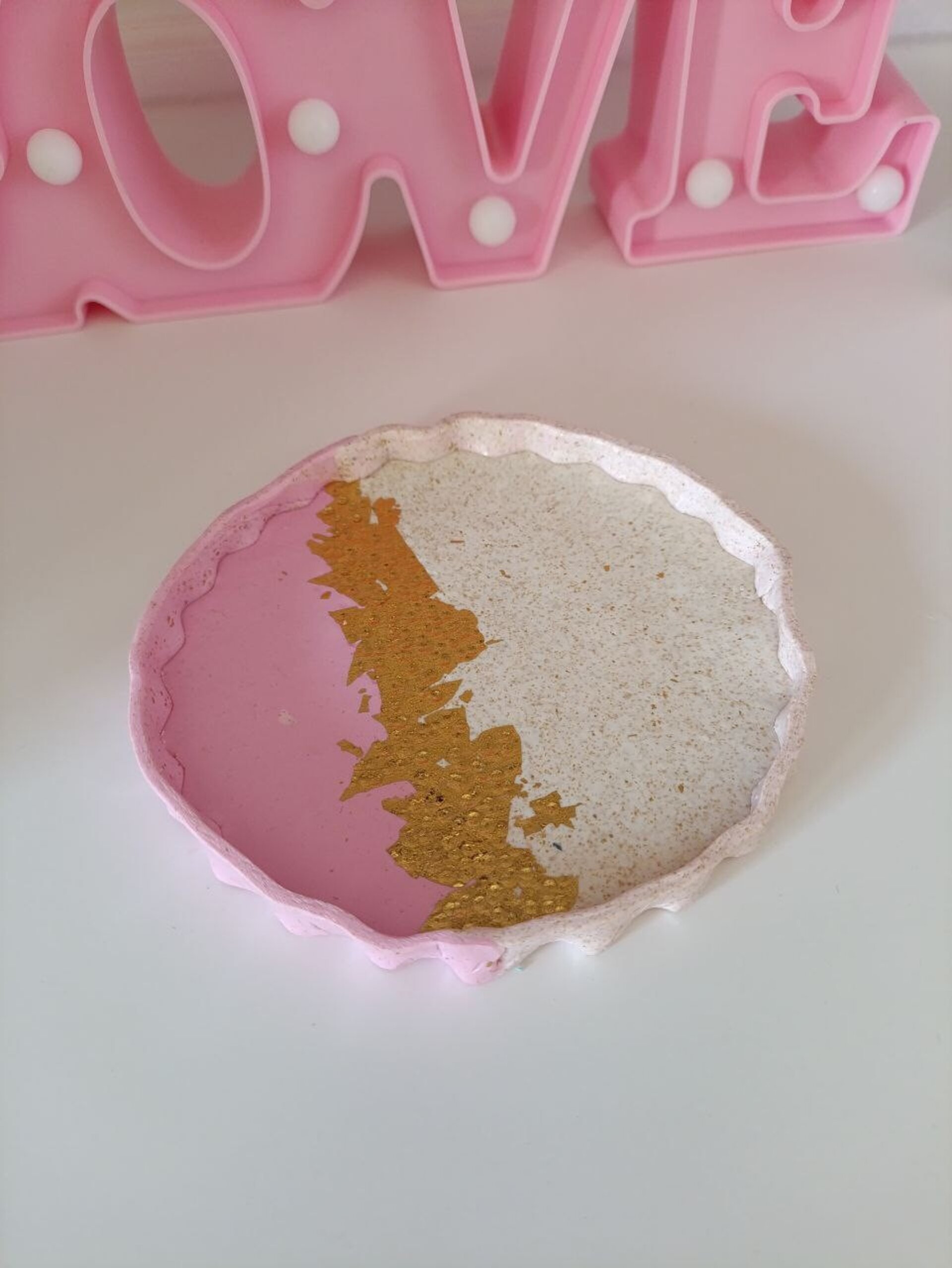 Bandeja decorativa multifuncion, para joyas o llaves - 6