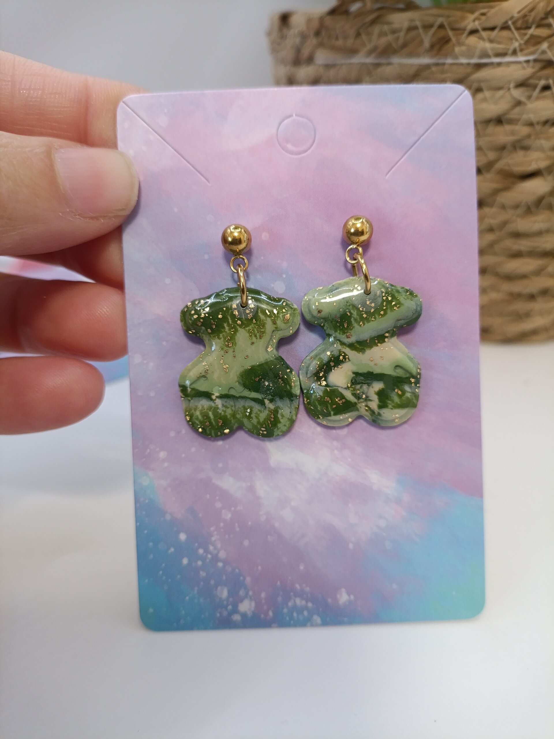 Pendientes Oso colgant- varios colores - 17