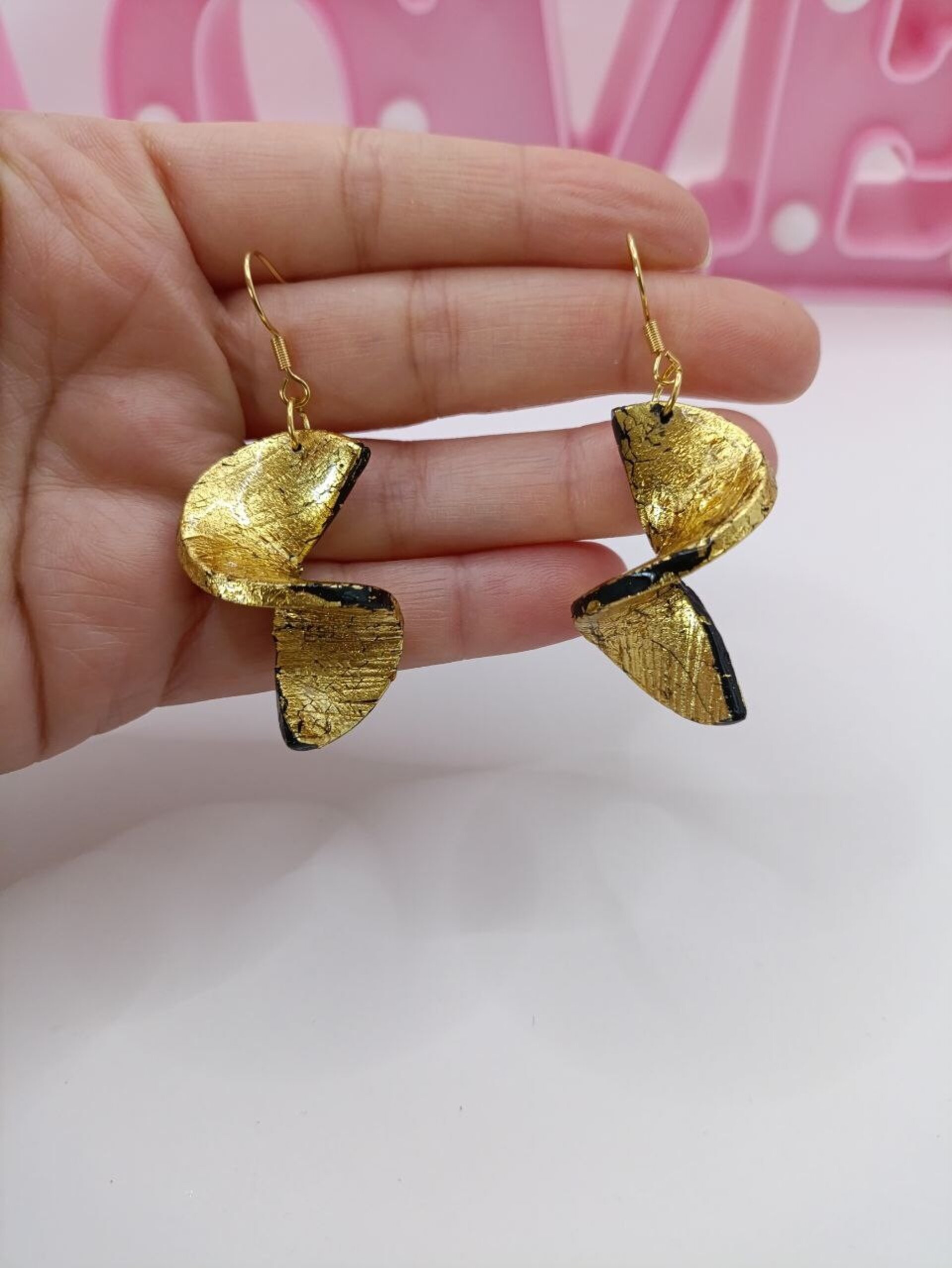 Pendientes de fiesta hechos a mano - 2