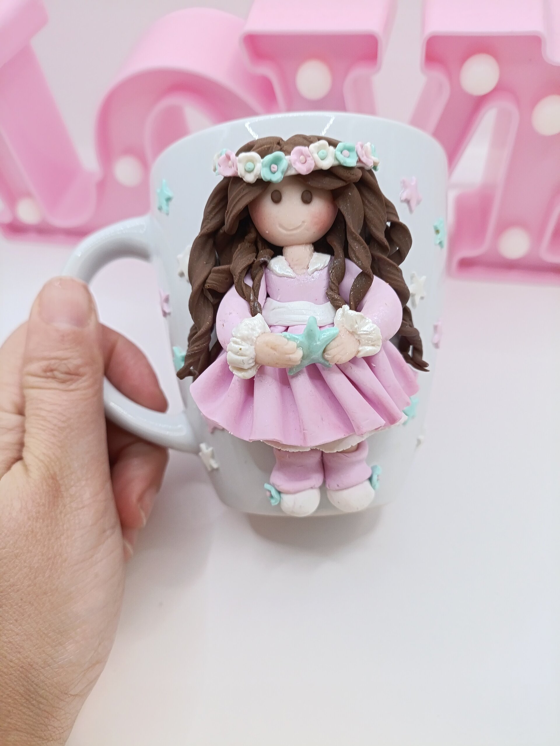 Taza personalizada con diseño de muñeca - 7