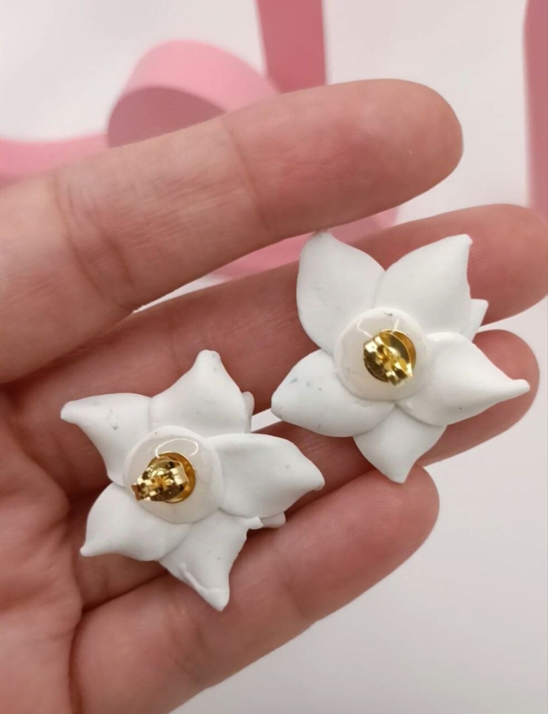 Pendientes de arcilla Flor Kira - 4