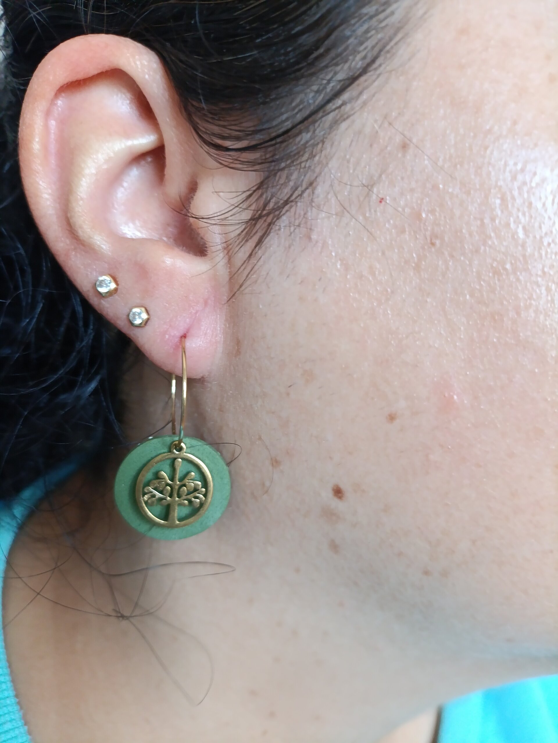 Pendientes aro Arbol de la vida - 8