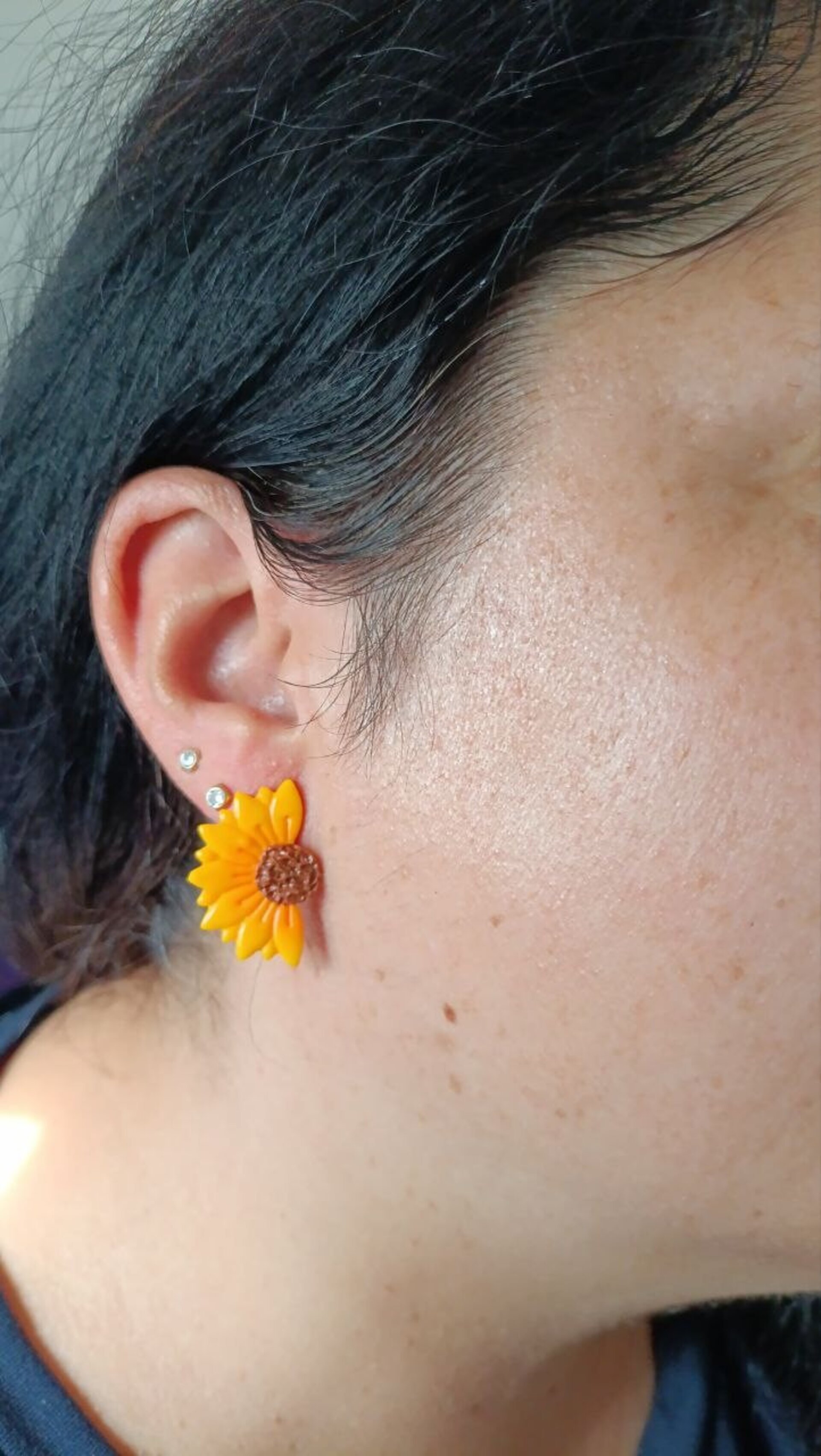Pendientes Medio Girasol - 3