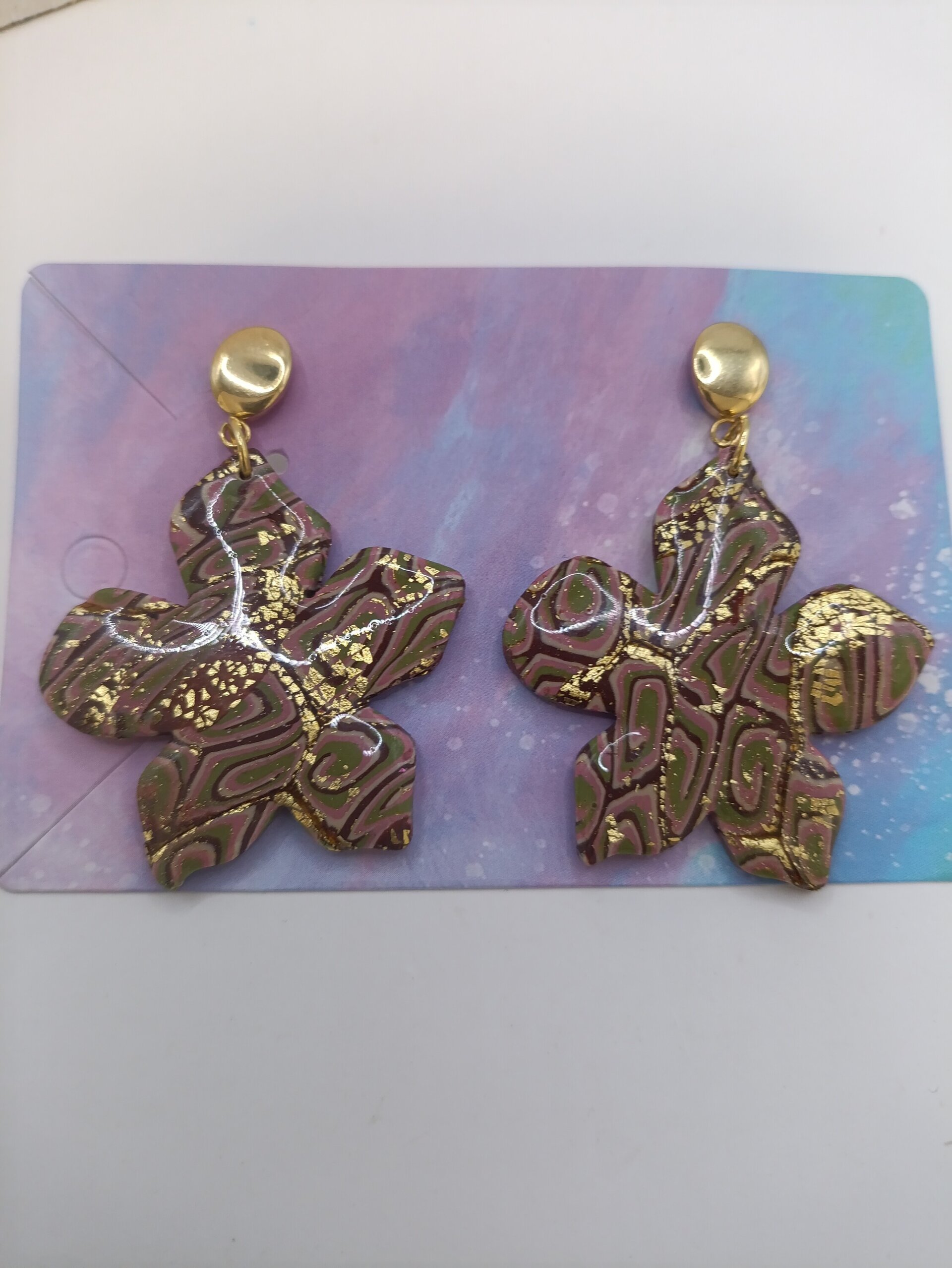 Pendientes Flor fashion retro - 3