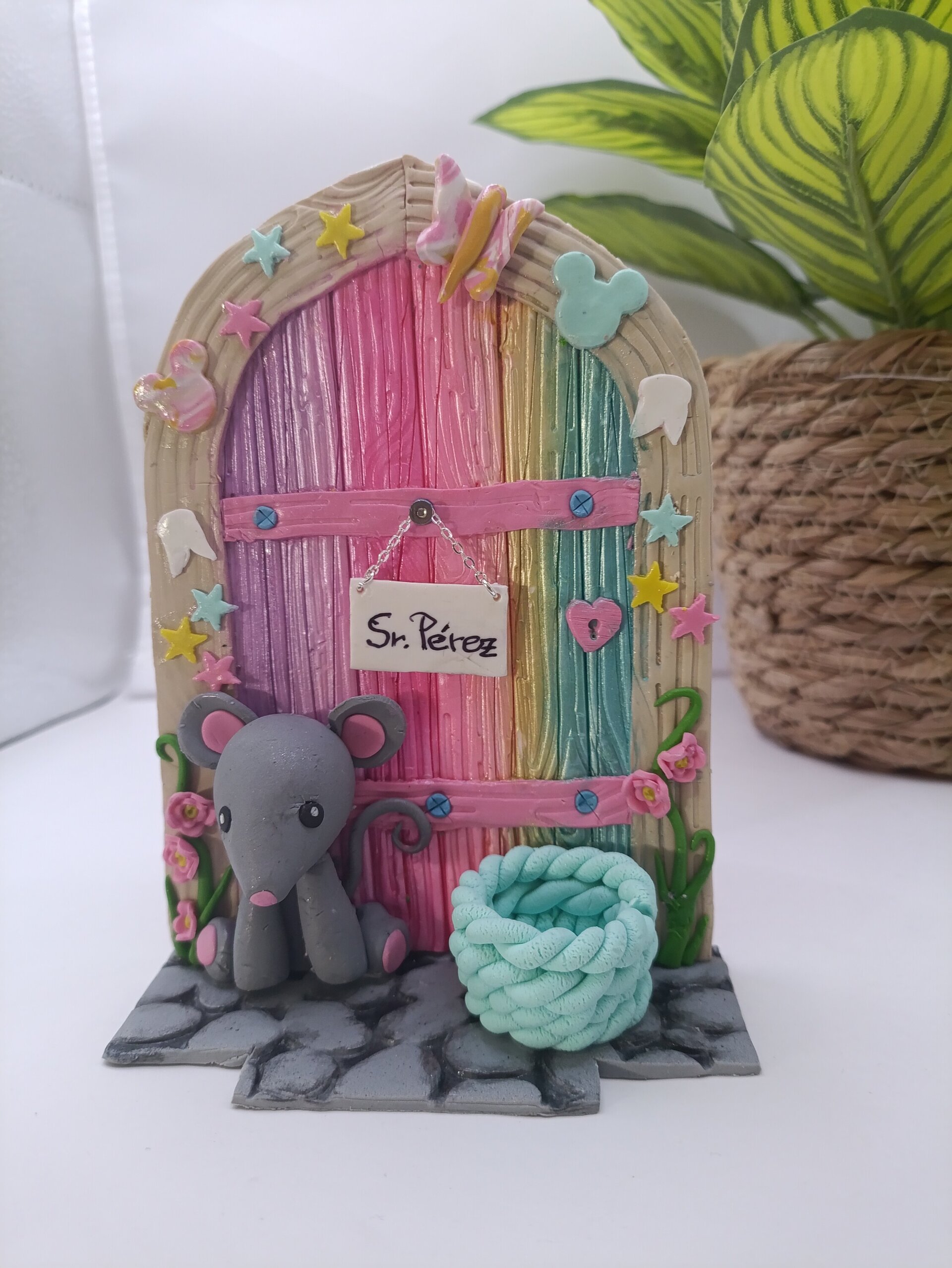 Puerta Magica del Ratón Pérez, personalizada rosa - 2