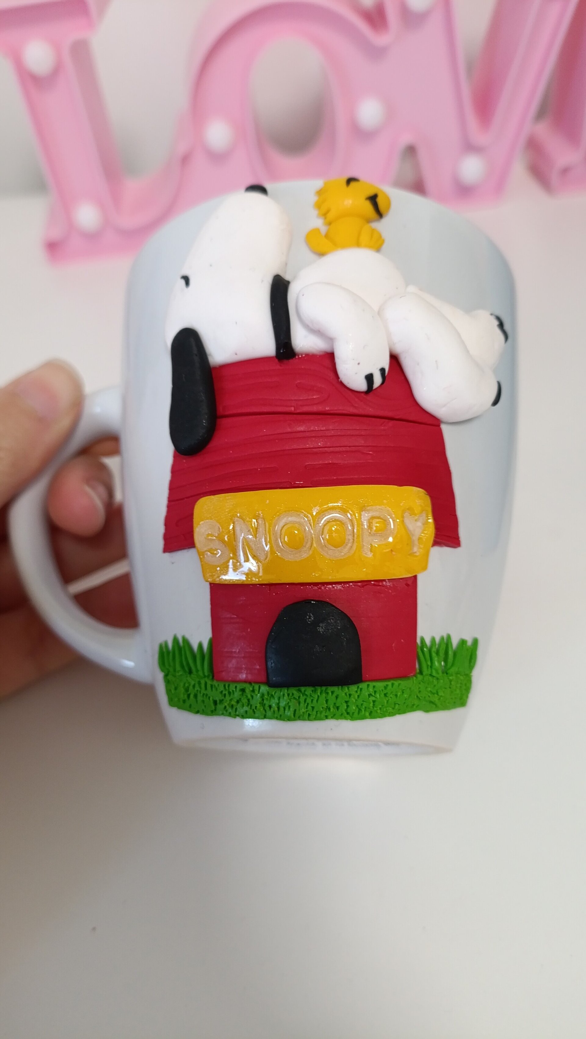 Taza personalizada Snoopy con nombre - 2