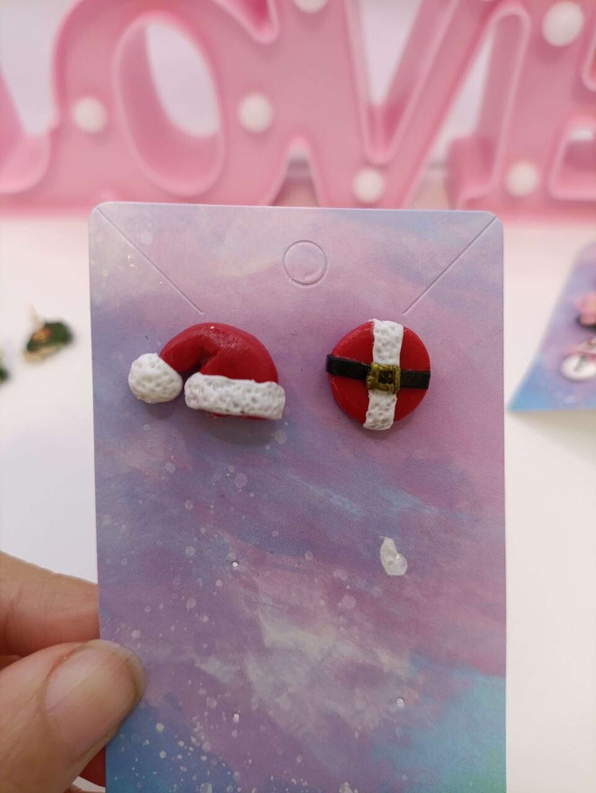 Pendientes pequeños edicion Navidad, pares sueltos - varios modelos - 10
