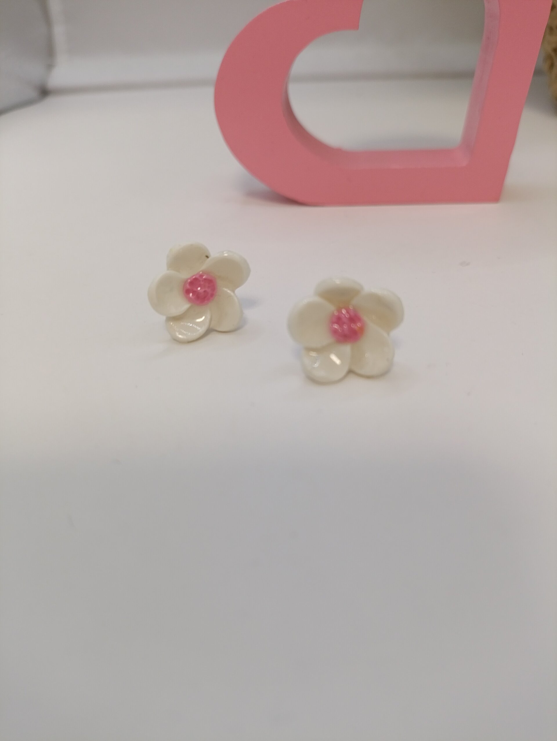 Pendientes pequeños flor natural, varios colores - 5