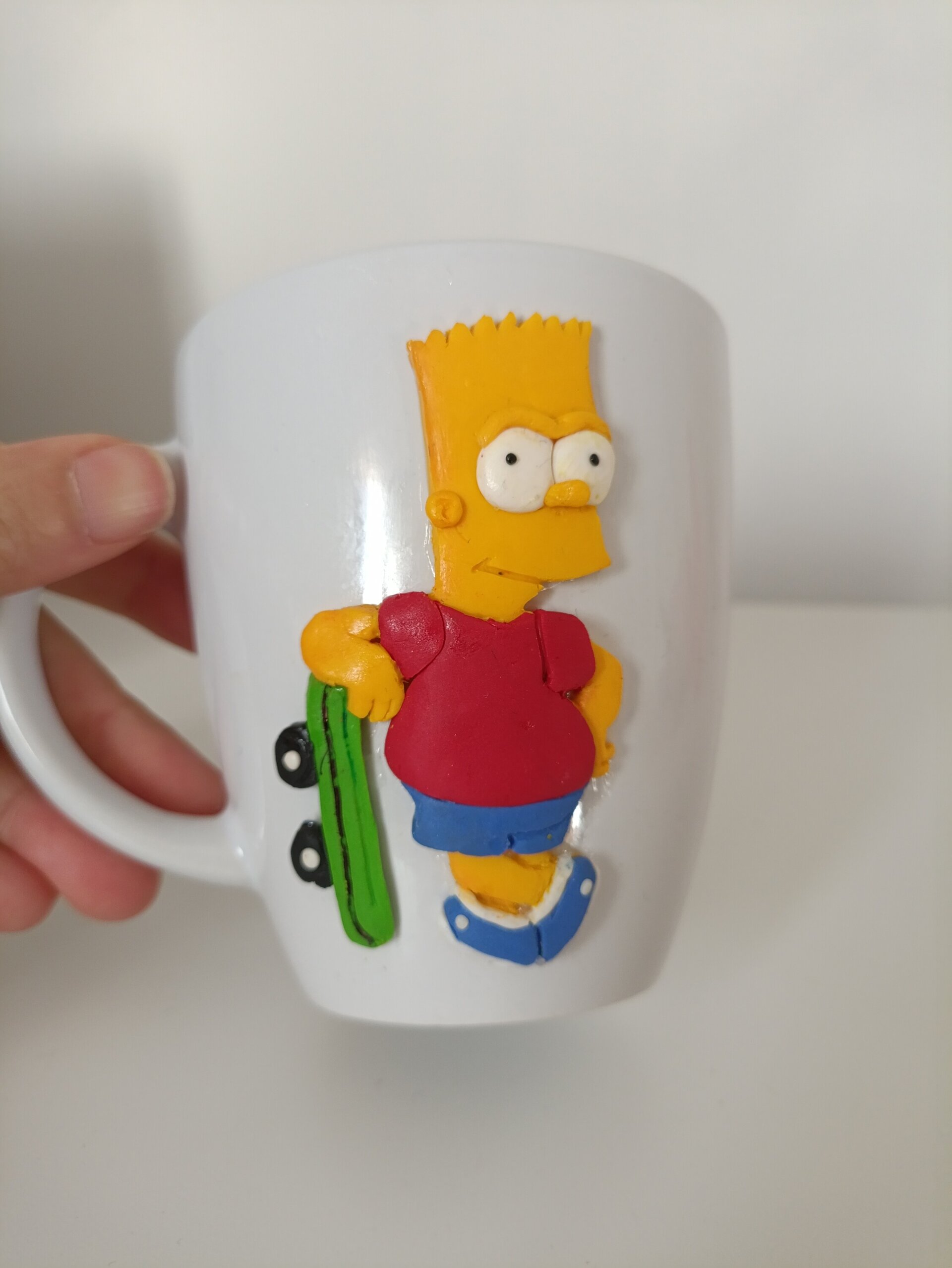 Taza personalizada Bart Simpson con nombre, hecha a mano - 4