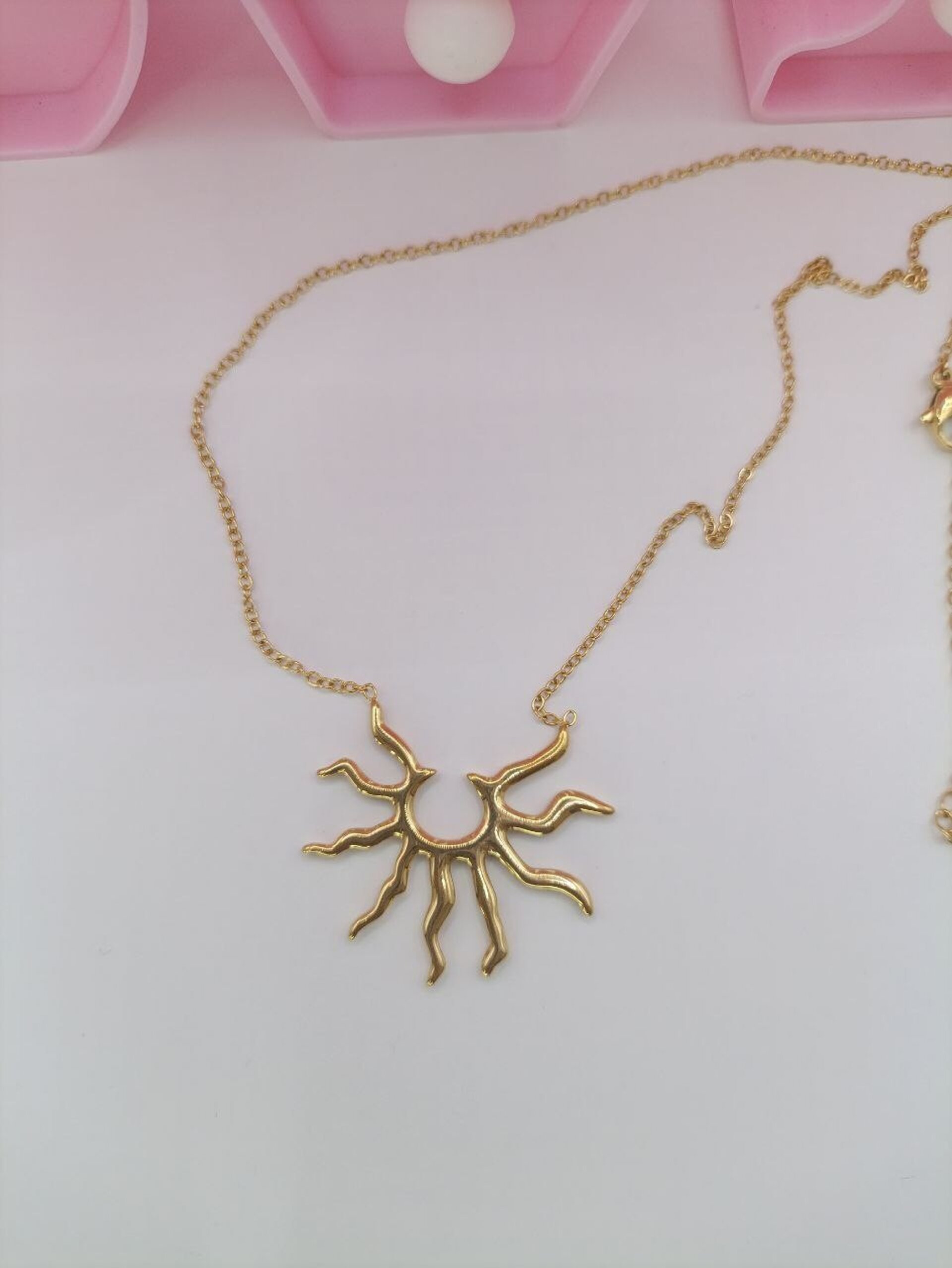Colgante Y Cadena de acero inoxidable Modelo Sol - 4