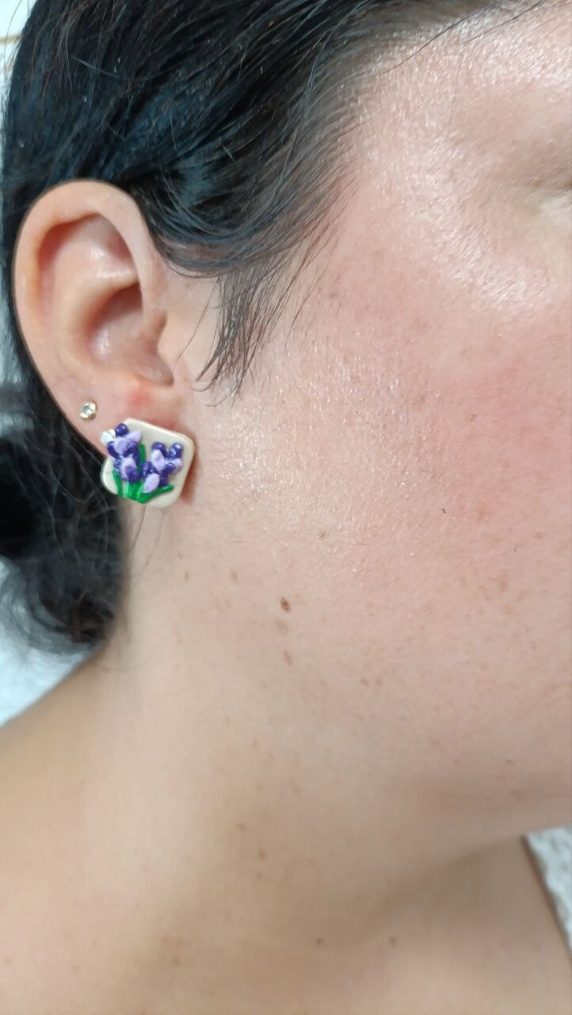 Pendientes pequeños Lavanda - 5