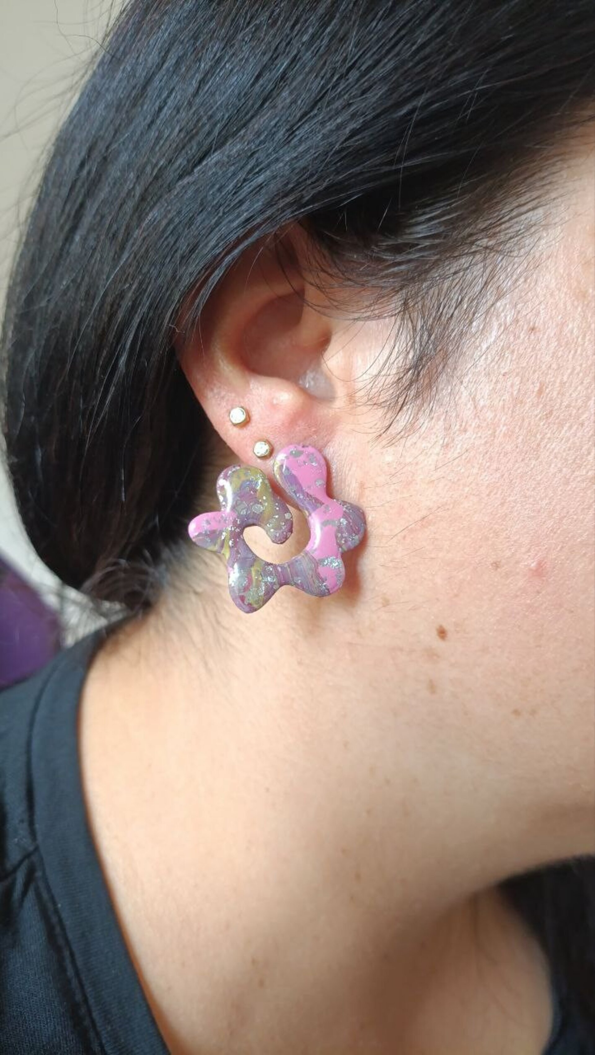 Pendientes Flow Sicodelic - 2