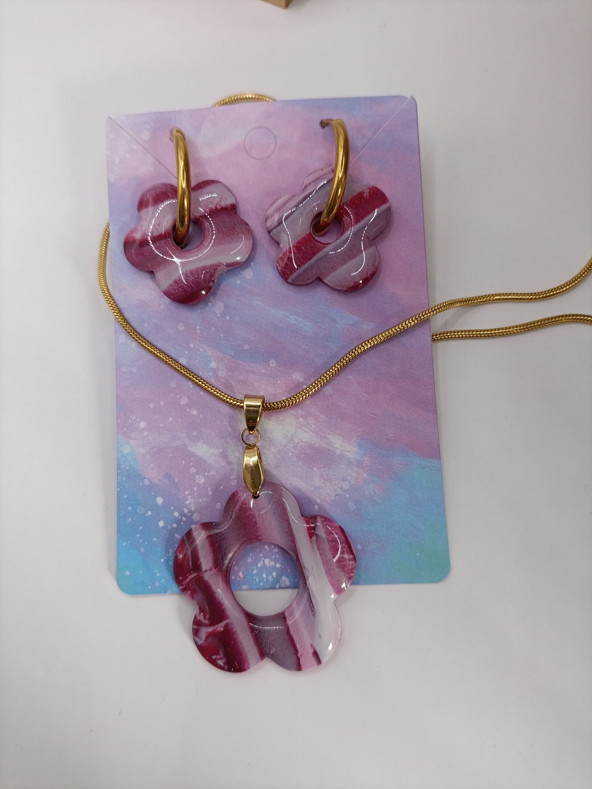 Conjunto de pendientes de aro de colgante  2 modelos a elegir - 6