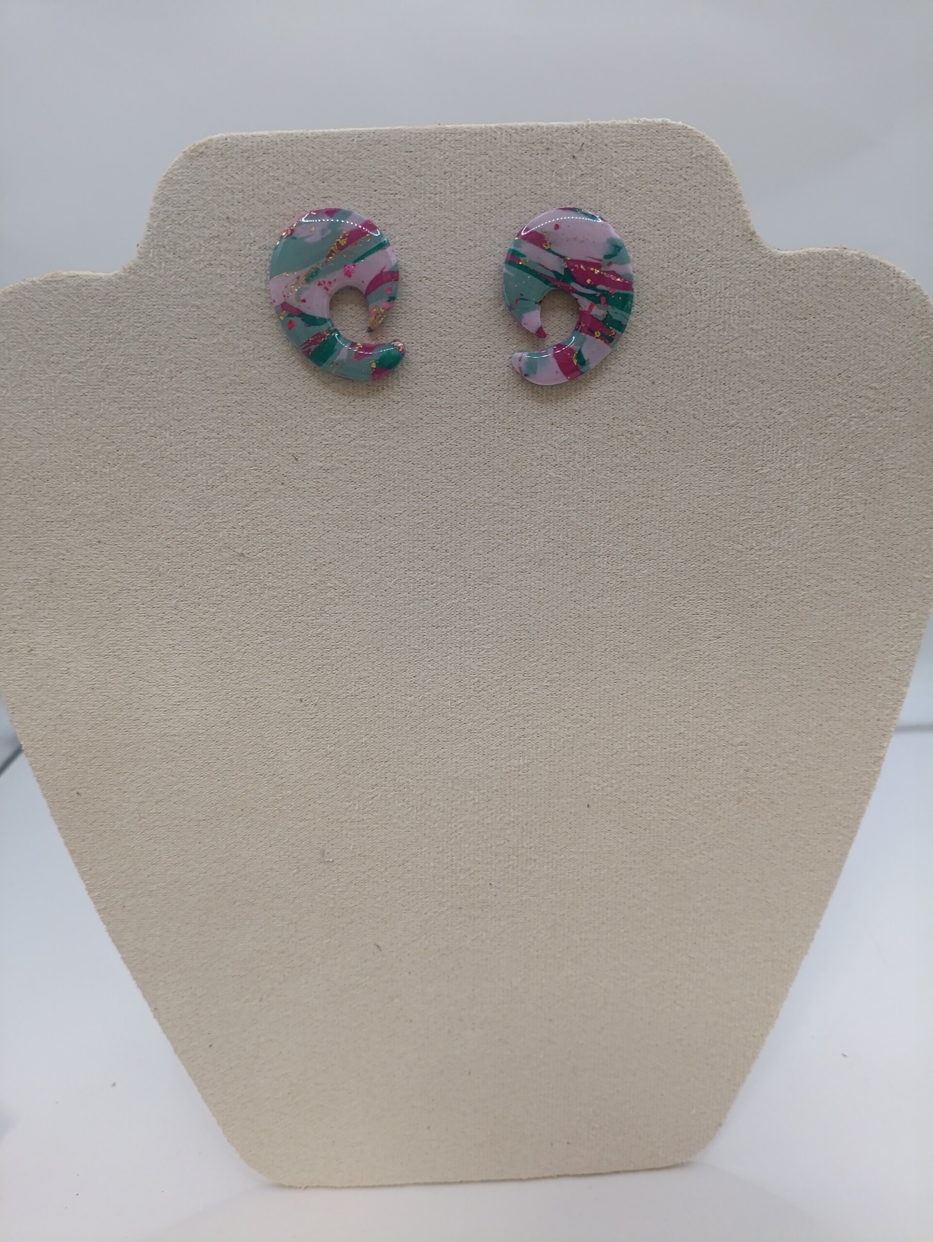 Pendientes espiral jade - 3