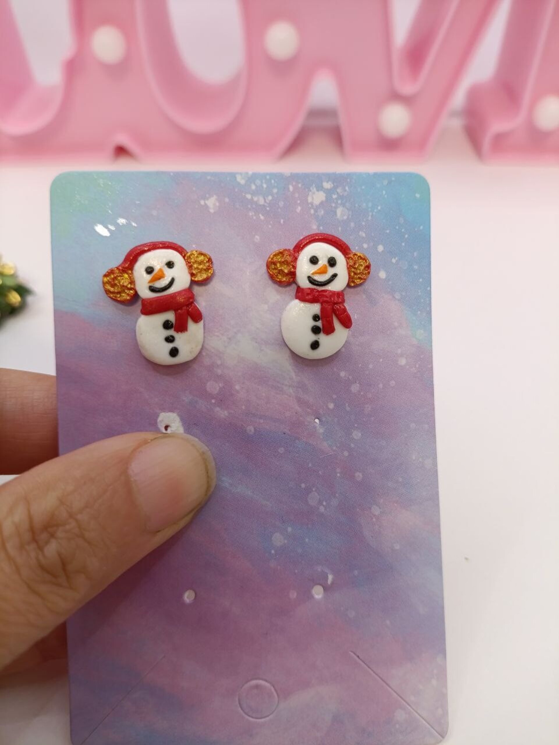 Pendientes pequeños edicion Navidad, pares sueltos - varios modelos - 16